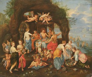 Das Fest der Götter von Jan van and Balen, Hendrik van Kessel