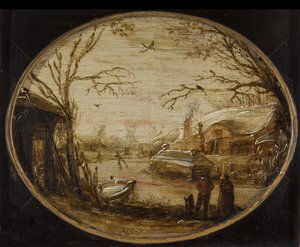 Winterlandschaft von Jan van de Velde (II) (attributed to)