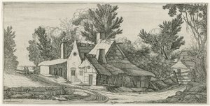Landschaft mit Bauernhöfen von Jan van de Velde (II) (manner of)