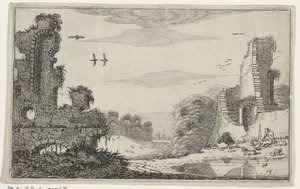 Hirte bei einer Ruine von Jan van de Velde (II)