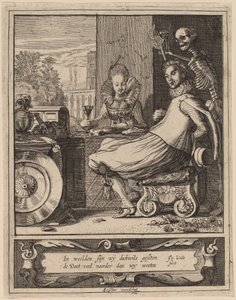 Der Tod überrascht ein Paar von Jan van de Velde II