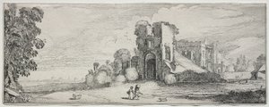Einige angenehme Landschaften und Ruinen antiker Denkmäler: Brederode Schloss von Jan van de Velde II