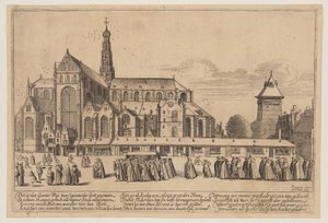 Die Kirche St. Bavo in Haarlem von Jan van de Velde II