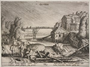 Die zwölf Monate: Oktober von Jan van de Velde II