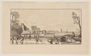 Winterlandschaft, aus Sechs Landschaften von Jan van de Velde II