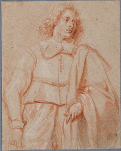 Dreiviertellängenstudie eines jungen Mannes von Jan van den Bergh