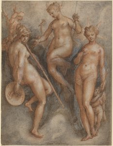 Drei Göttinnen: Minerva, Juno und Venus, ca. 1587