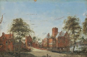 Schloss Loenersloot an der Angstel von Jan van der Heyden (manner of)