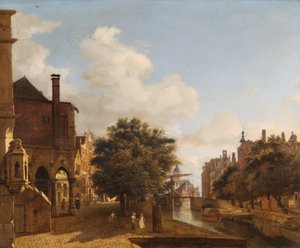 Architektonische Fantasie, mit dem alten Rathaus, Amsterdam ca. 1667-72