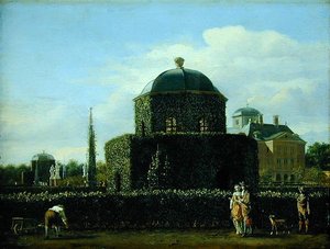 Der Pavillon des Bosch-Hauses, die Residenz des Stadtverwalters von Gravenhage von Jan van der Heyden
