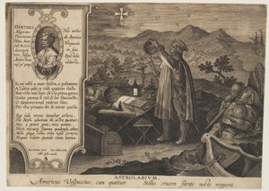Das Astrolabium - Amerigo Vespucci, aus Nova Reperta