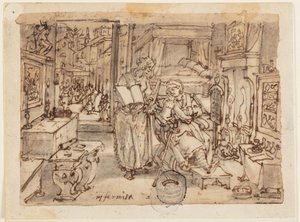 Seite eines Skizzenbuchs; Gebrechlichkeit von Jan van der Straet, called Stradanus