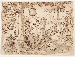 Die Pantherfalle von Jan van der Straet, called Stradanus