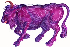 Wütender Stier Stier von Jane Tattersfield