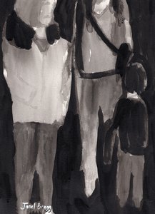Einkaufende in den Ferien, ca. 2017 von Janel Bragg