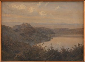 Ein Blick auf Castel Gandolfo, Italien