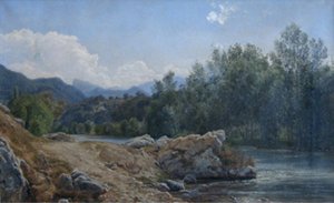 Vormittag an der Garonne. Montréjeau von Janus La Cour