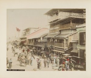 Eine Straße in Osaka, Japan