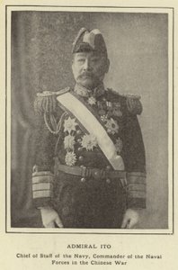 Admiral Ito, Stabschef der Marine, Kommandant der Seestreitkräfte im Chinesischen Krieg von Japanese Photographer