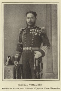 Admiral Yamamoto, Marineminister und Förderer der japanischen Marineerweiterung von Japanese Photographer