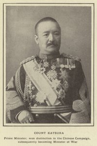 Graf Katsura, Premierminister; erlangte Berühmtheit im Chinesischen Feldzug und wurde später Kriegsminister von Japanese Photographer