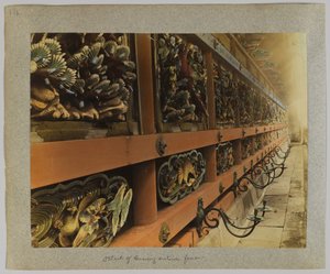 Detail der Absperrung am Außenzaun des Tōshō-gū, Nikko, Japan von Japanese Photographer