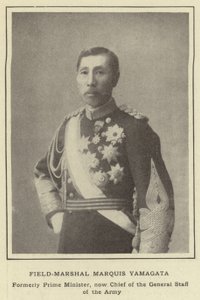 Feldmarschall Marquis Yamagata, ehemals Premierminister, jetzt Chef des Generalstabs der Armee von Japanese Photographer