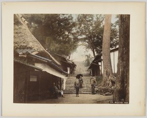 Midzutani, Nara, Japan (handkoloriertes s/w-Foto)