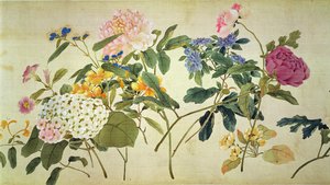 Botanische Studie von Blumen