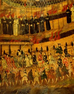 Detail aus Das Martyrium der Jesuiten in Japan im Jahr 1622