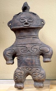 Dogu-Figur Japan, Höhe 20 cm, Neolithikum, Jomon-Periode