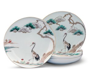 Vier Teller, Edo-Periode von Japanese School