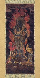 Fudo Myoo und zwei Begleiter von Japanese School