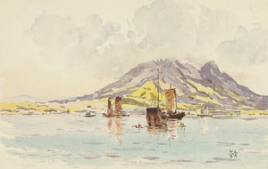 Ho-shang-shan von Ta-lien-wan aus gesehen von Japanese School