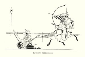 Ritter beim Üben von Japanese School