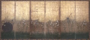 Mond in der Musashi-Ebene von Japanese School
