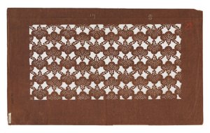 Papier Schablone (katagami), spätes 19. Jahrhundert
