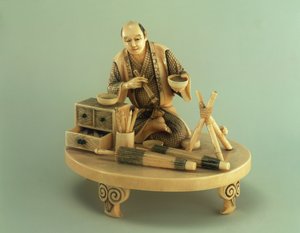 Schirmmacher, Okinomo, Edo-Periode (1600-1868) von Japanese School
