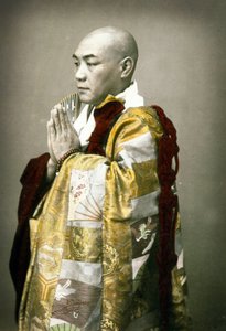 Porträt eines Shinto-Priesters, ca. 1880