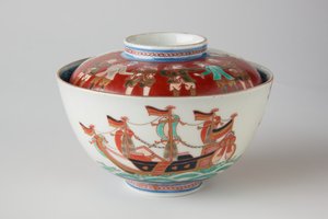 Reisschale und Deckel, möglicherweise 19. Jahrhundert von Japanese School