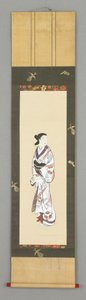 Stehende Figur einer Frau, um 1800 von Japanese School