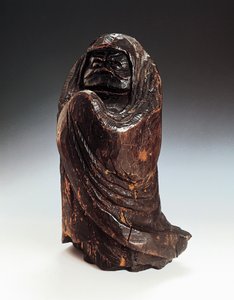 Statuette, die Daruma (Bodhidharma, Gründer und erster Patriarch des Zen) darstellt von Japanese School