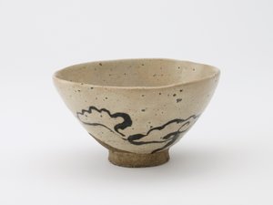 Teeschale mit Design des Pilzes der Unsterblichkeit, Edo-Periode, 18.-19. Jahrhundert von Japanese School