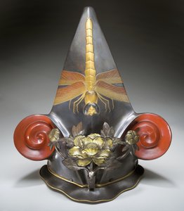 Theaterhelm für das Kabuki-Theater von Japanese School