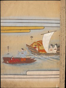 Zwei chinesische Boote, Illustration aus dem 