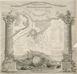 Die ruhmreiche Verteidigung der Zitadelle von Antwerpen, im Dezember 1832 von Ja.s Wyld