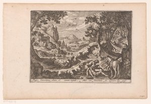 Landschaft mit der Geschichte vom barmherzigen Samariter