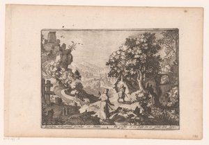 Landschaft mit der Geschichte des barmherzigen Samariters