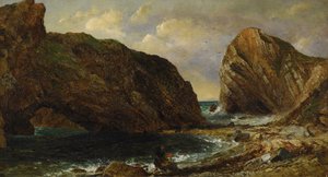 Am Meer, Lulworth von Jasper Francis Cropsey