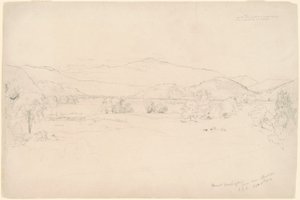 Studie für "Ansicht des Mt. Washington"